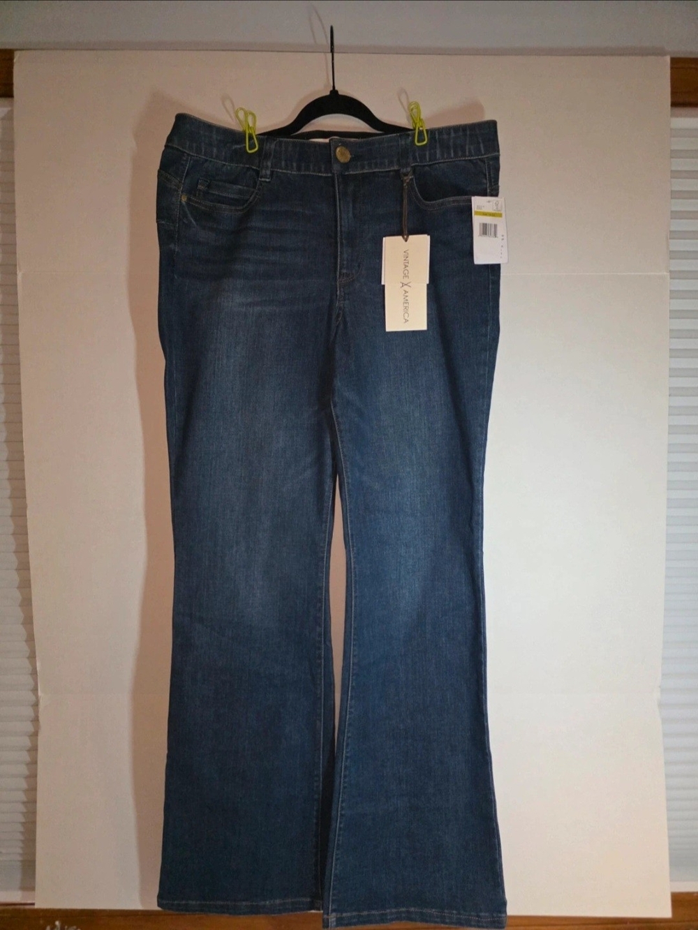 NWT Vintage America Dark Blue Flare Jeans